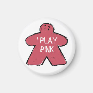 Imã Engraçado Frase Grunge Cor-de-rosa Jogador de Cons