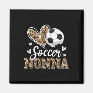 Imã Engraçado Futebol Nonna Leopardo Nonna Jogadora de