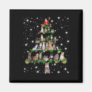 Imã Engraçado Gatos De Natal Dom De Decoração De Te