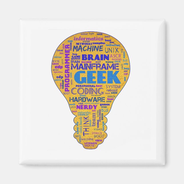 Imã Engraçado Geek Humor Técnico - Presente de Codific (Frente)