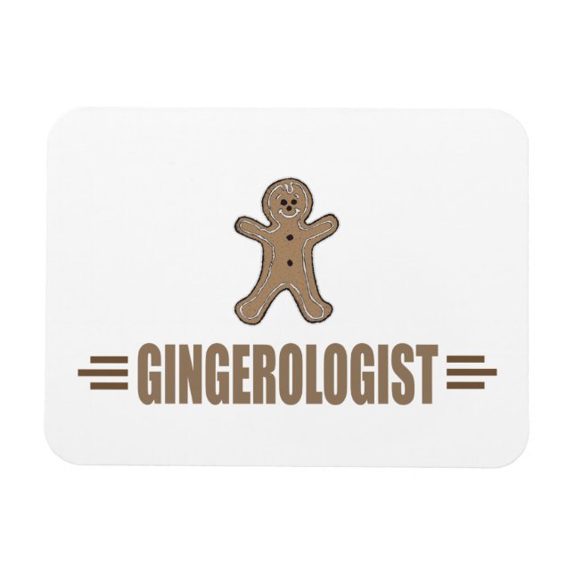 Ímã Engraçado Gingerpão Cookie (Horizontal)