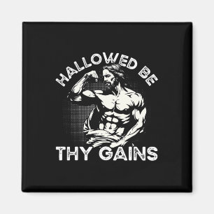 Imã Engraçado Gym Workout Malhação De Construção De Po