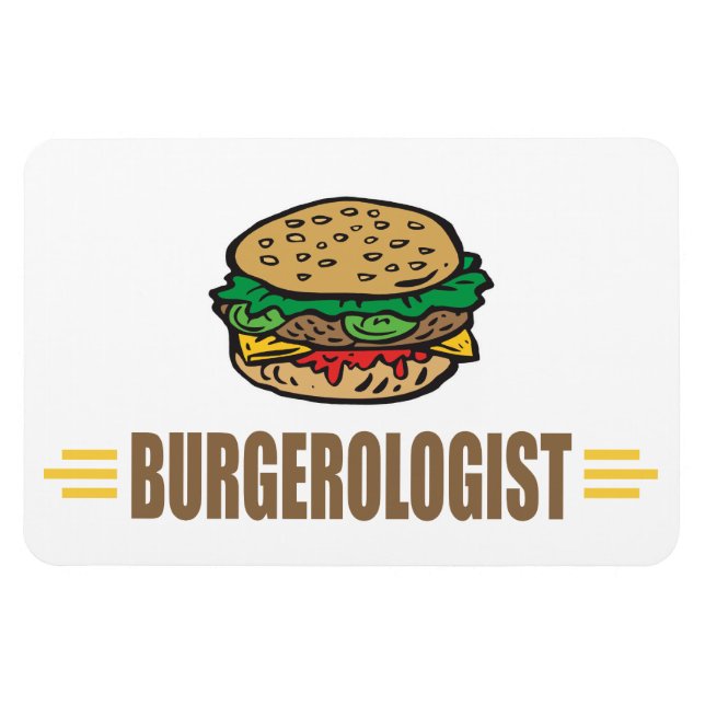 Ímã Engraçado Hamburger (Horizontal)