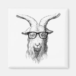 Imã Engraçado Hipster de animais com óculos
