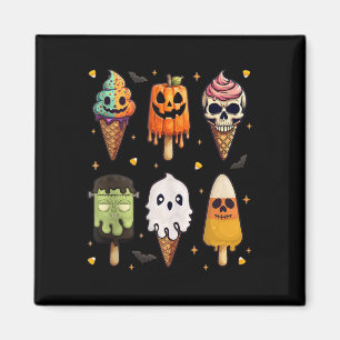 Imã Engraçado Horror Verão Picolé Sorvete de Halloween
