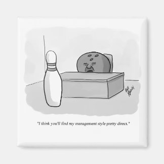 Imã Engraçado Humor de Cartoons de Gerenciamento e Lid