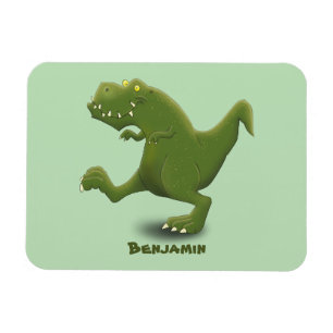 Ímã Engraçado humor de desenho animado com dinossauro