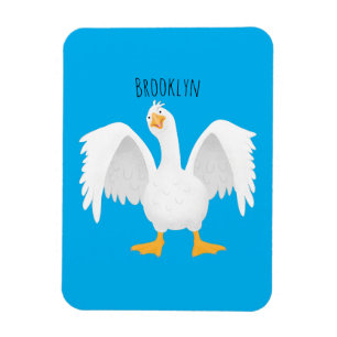 Ímã Engraçado ilustração curiosa de desenho animado de