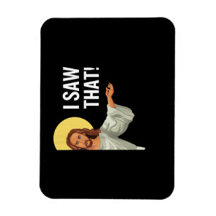 Ímã Engraçado Jesus Meme Eu Vi Que Christian Cote Deus