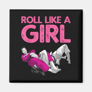 Imã Engraçado Jiu Jitsu Art Para Mulheres Meninas Cria
