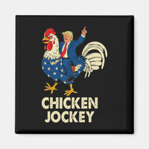 Imã Engraçado Jockey Trump Memória Para Homens