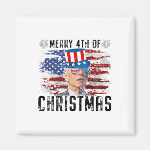 Imã Engraçado Joe Biden Feliz 4 De Natal 4 De Julho
