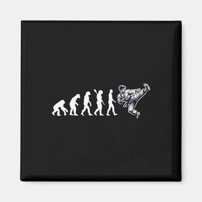 Imã Engraçado Karate Evolution Artes Marciais Lover Ka (Frente)