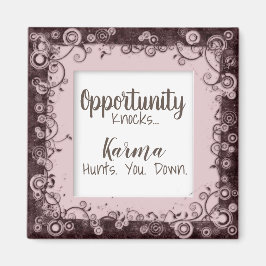 Imã Engraçado Karma Caça-Te O Magnet