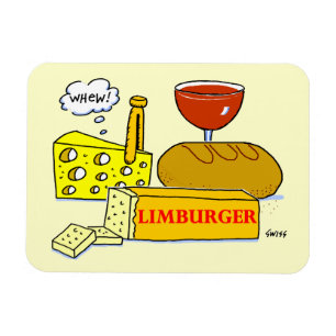 Ímã Engraçado Limburger Queijo Grande Magnet