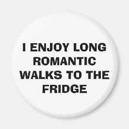 Imã Engraçado "LONG WALKS TO FRIDGE" Magnet