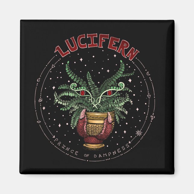 Imã Engraçado Mau da Festa do Dia das Bruxas Negra (Frente)