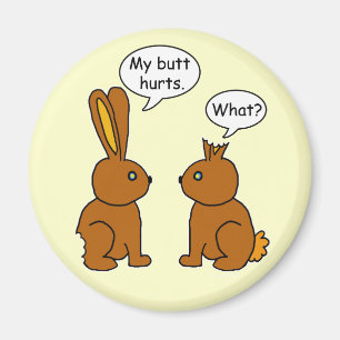 Imã Engraçado meu bumbum fere coelhos