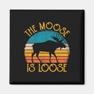 Imã Engraçado Moose É Roupa Animal Perdido