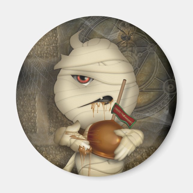 Imã Engraçado Mummy Halloween (Frente)
