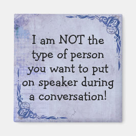 Imã Engraçado Não Há Magneto De Telefone De Voz