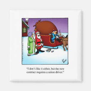 Imã Engraçado Natal Humor Magnet