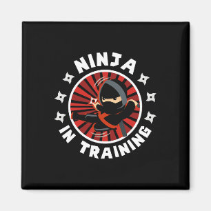 Imã Engraçado Ninja No Treinamento Karate Lover Artes