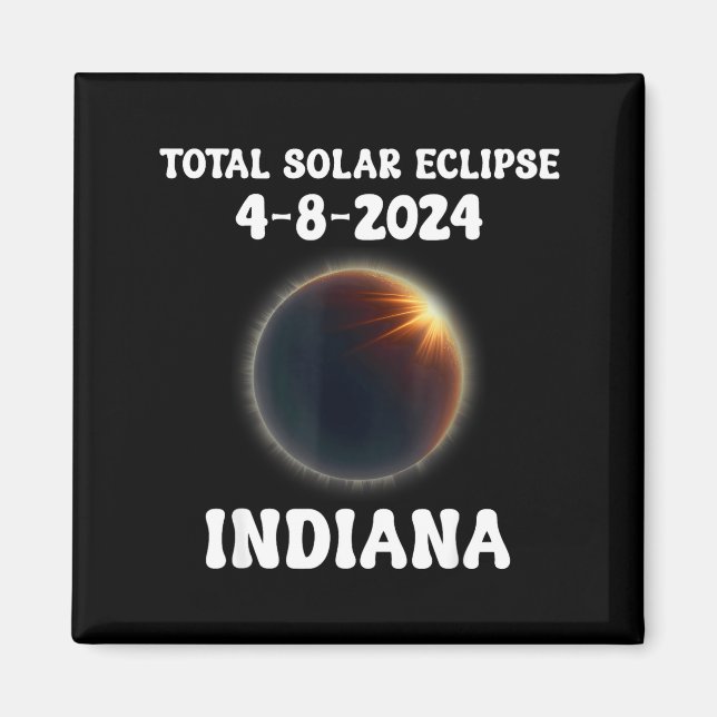 Imã Engraçado no Eclipse Solar Total Duas Vezes na Vid (Frente)