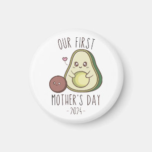 Imã Engraçado Nosso Primeiro Dia de as mães