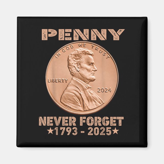 Imã Engraçado Nunca Esquecer A Moeda Da Penny 1 Centav (Frente)