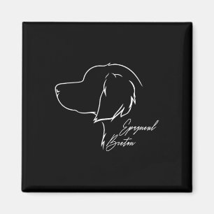 Imã Engraçado Orgulhoso Perfil Epagneul Breton Cão Mãe
