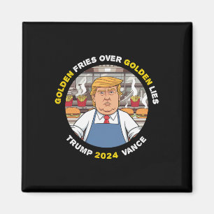 Imã Engraçado Ouro Frio Sobre Ouro Trump Va