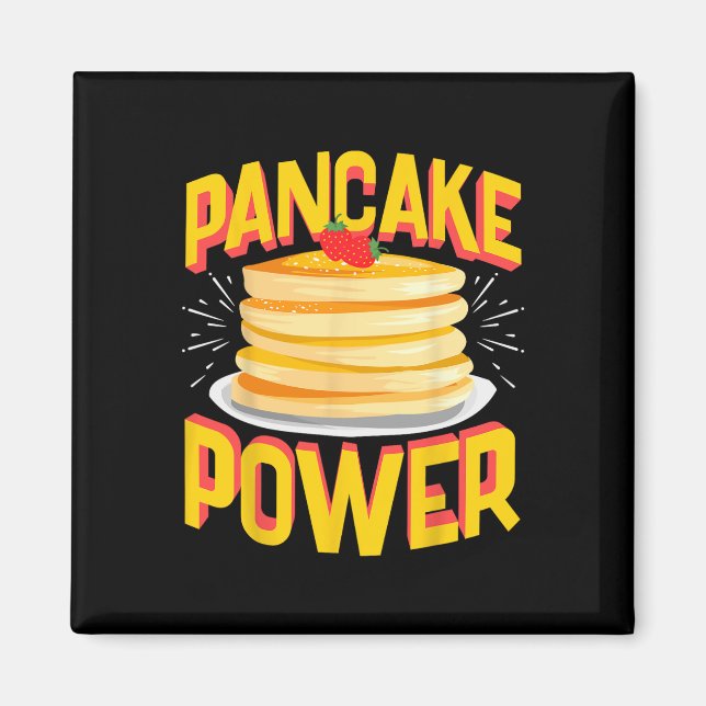 Imã Engraçado Pancake Power (Frente)