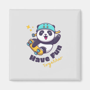 Imã Engraçado Panda Bonito Para Animais De Sobrevivênc