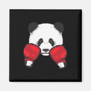 Imã Engraçado Panda Boxando Luvas de Amante de os anim