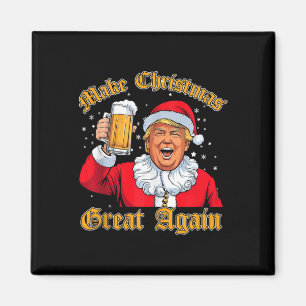 Imã Engraçado Papais noeis da Cerveja de Beer Trump no