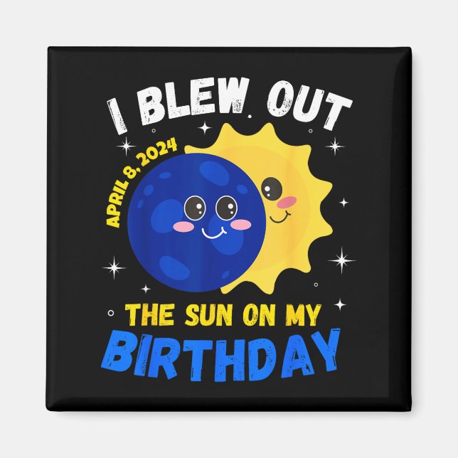 Imã Engraçado Para Eclipse Solar 4 08 24 (Frente)