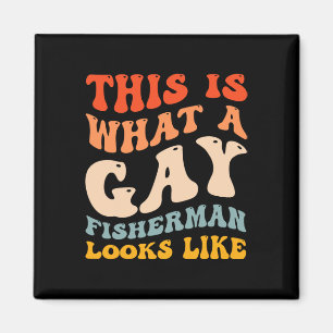 Imã Engraçado Pescar Orgulho gay Que Parece Um Pescado