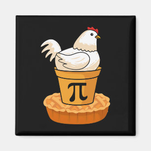 Imã Engraçado Pi Day - Pizza de Pote de frango - Matem