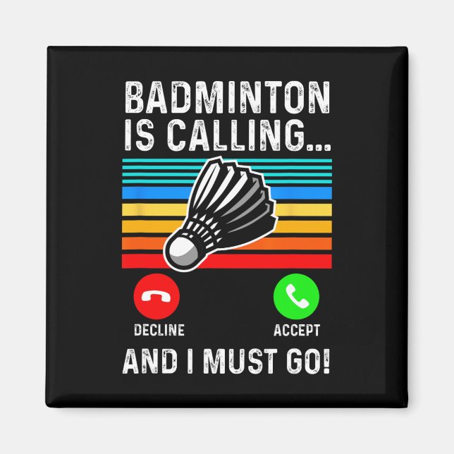 Imã Engraçado Picklell Dminton Shuttle (Frente)