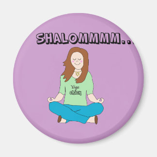 Imã Engraçado Pintinho de Yoga judaico Shalommm