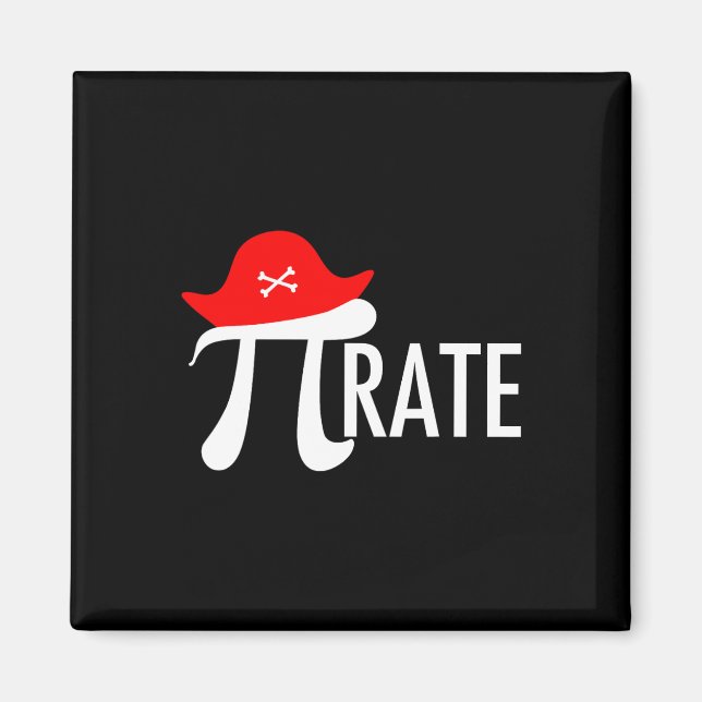 Imã Engraçado Pirate Math Pun - Símbolo de Humor Tee d (Frente)