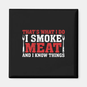 Imã Engraçado Pitmaster - Eu Fumo Churrasco De Carne F