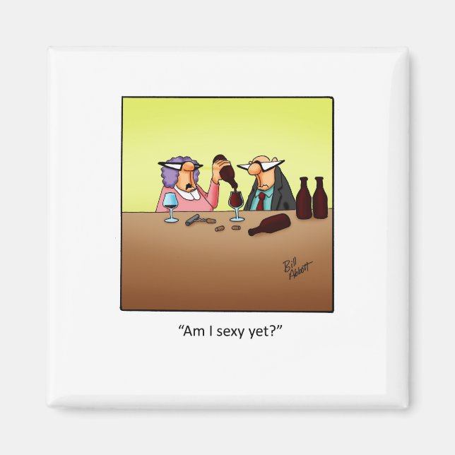 Imã Engraçado presente de vinho! (Frente)