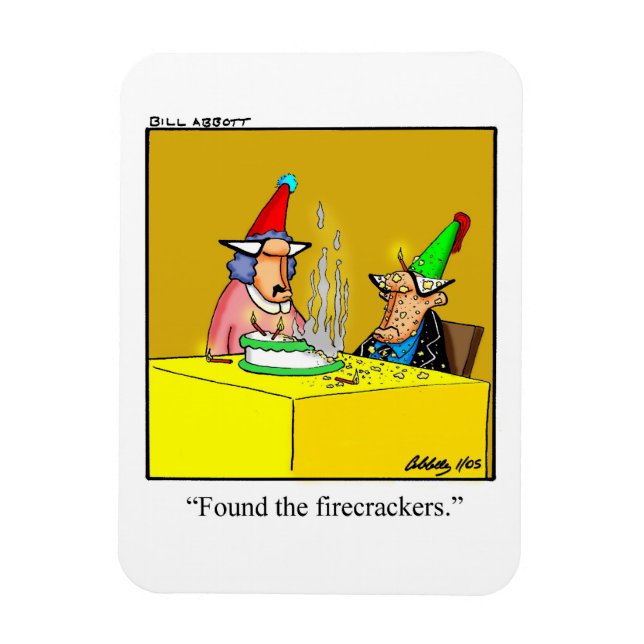 Ímã Engraçado Presente no Humor Magnet (Vertical)