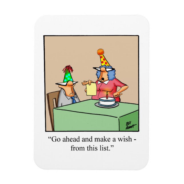 Ímã Engraçado Presente no Humor Magnet (Vertical)