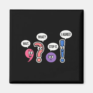 Imã Engraçado Professora De Gramática Esperem Que Para