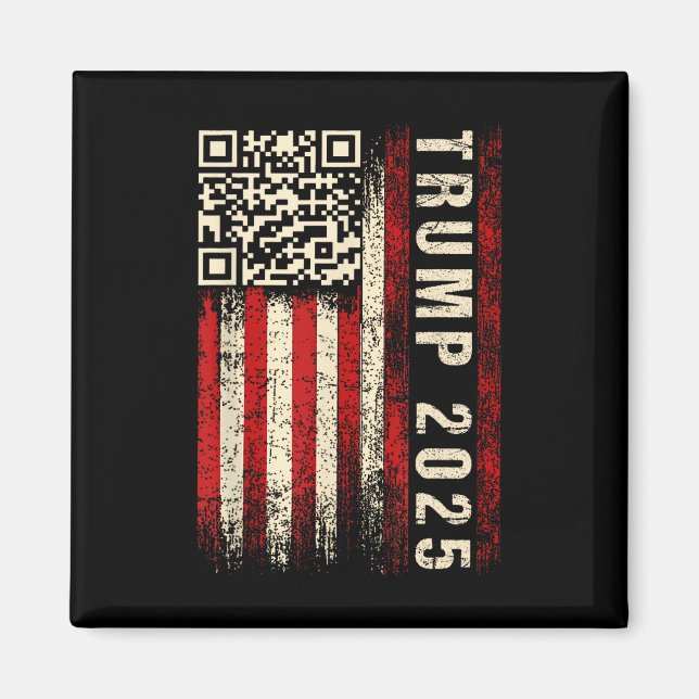 Imã Engraçado Qr Donald Trump Dancing 4745 Code Video (Frente)