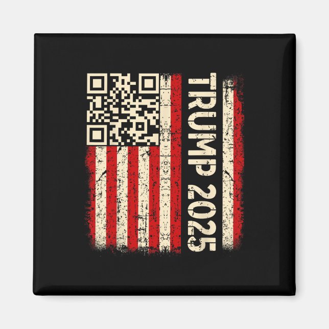 Imã Engraçado Qr Donald Trump Dancing 4745 Code Video (Frente)