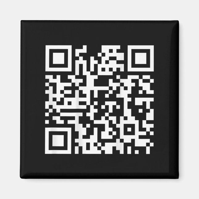 Imã Engraçado Qr Fck Você Codifique Dedo Médio Sayi (Frente)